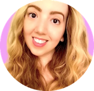 This is a circular avatar picture of myself, I have dark blonde wavy hair with fair skin and dark brown eyes. I have a big smile on my face because I am generally a happy person!